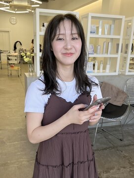 クリアーオブヘアー 池下店(clear OF HAIR) グレージュカラー×ミディアムレイヤー