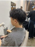 刈り上げ×パーマスタイル