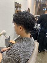 刈り上げ×パーマスタイル