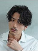 波巻きスパイラルパーマゆるウェーブメンズサーフカール渋谷原宿