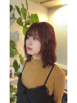 ノリト(norito) パーマ×チェリーレッド