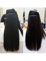 シンズ 銀座(sins)&nbsp;細かく強い癖もsinsのストレートでツヤ髪に[30代40代50代60代]