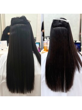 シンズ(sins) 細かく強い癖もsinsのストレートでツヤ髪に