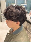 毛流れパーマ フェザーパーマ ニュアンスパーマ メンズパーマ