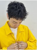 フェザーパーマメンズパーマサイドバックメンズショートカット