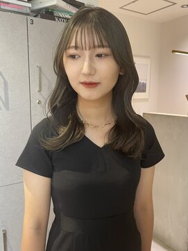 ヨーク(YOKE) レイヤーフェイスレイヤーくびれオリーブグレー