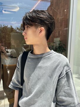 ソレイユトウキョウシブヤ(SOLEIL TOKYO shibuya) フェザーパーマ/毛流れ/ニュアンス/センターパート/韓国ヘア