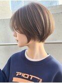 ショート 髪質改善 くびれヘア ボブ 透明感カラー ２０代３０代
