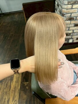 アレンヘアー 梅田店(ALLEN hair) ケアブリーチ/ミルクティーベージュ