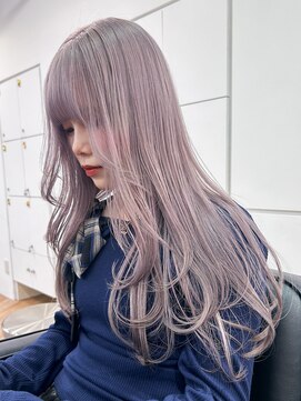 カシェル トウキョウ(Cashel Tokyo) ミルクティーグレージュ レイヤー ロングレイヤー 顔まわり