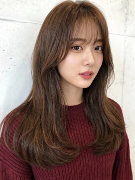 エイチ 大阪梅田(H) ハイライトクラゲヘアミニボブ成人式パーマミディアム裾カラー