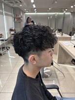 アッシュ 高幡不動店(Ash)&nbsp;メンズパーマツイストスパイラルフェザーパーマ眉毛