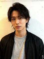 エイチ メンズ(H)&nbsp;バズカットガイルヘアラルフカールメンズショートメンズウルフ