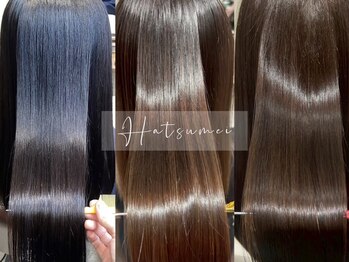 ハツメイ 川崎西口店(HATSUMEI)の写真/[口コミ4.9］クセ毛に悩む方は髪質改善研究所へ。艶髪へ導く酸性ストレートパーマ、手触り◎縮毛矯正を体感