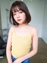 アンジェリカ JR奈良駅前店(ANGELICA)&nbsp;ANGELICA 艶髪 ミニボブ 内巻き ニュアンスカラー