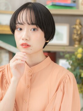 カバーヘア ブリス 北浦和(COVER HAIR bliss) 黒髪/丸みショート/マッシュショート/シースルーバング/暗髪g