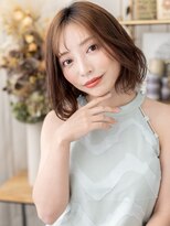 カバーヘア ブリス 大宮西口(COVER HAIR bliss)&nbsp;フェイスフレーミング抜け感くびれミディアムc7大宮20代30代40代