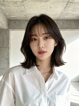 エイチ 大阪梅田(H) ミルクティーベージュバレイヤージュアンブレラカラー天使の羽