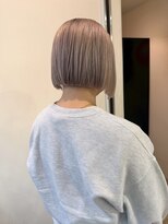 ブリックバイブレイス 千葉 千葉中央(brick by brace)&nbsp;ミルクティーブロンド/ダークブルー/デジタルパーマ/千葉駅