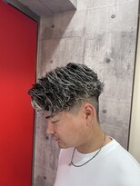 ヘアー ラボ エムツー(hair lab m2)&nbsp;ツイストスパイラル×ホワイトメッシュ|メンズ