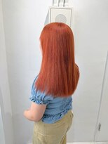 ミュー(Mu)&nbsp;オレンジベージュ　ダブルカラー　ブリーチ