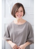 【ＧＡＲＤＥＮ　KOMAKI】ひし形ショートボブアッシュベージュ