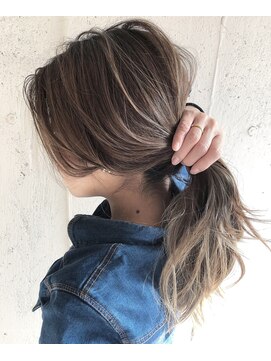 エイト 福岡天神店(EIGHT fukuoka) 【EIGHT福岡】nabe_外国人風バレイヤージュSILVER BEIGE☆☆