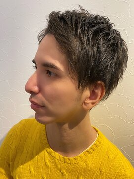 21 短髪イケメンハーフかきあげバングベリーショート L グランドライン Grand Line のヘアカタログ ホットペッパービューティー