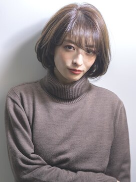 エミュ 表参道 青山(emu) 【emu井上信洋】大人かわいいメルティーカラー丸みボブ/20代30代