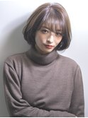 【emu井上信洋】大人かわいいメルティーカラー丸みボブ/20代30代