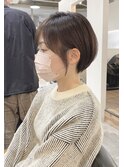 大人可愛い20代30代40代前下がり丸みショート【横浜】ryota_hair