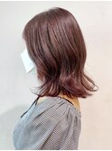 ピンクブラウン_ショコラベージュボブルフベビーバング_ba356591