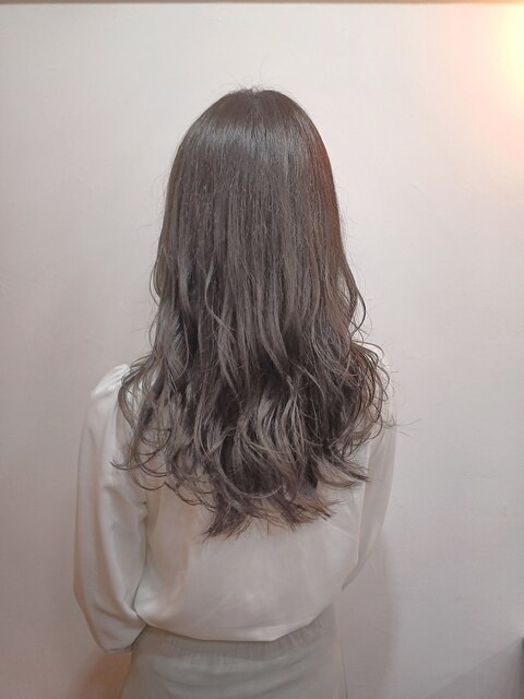 ヘアヘルシースタイルショコラアッシュふんわりカール