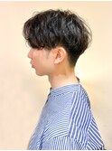センターパート刈上げマッシュ（堀江/四ツ橋）
