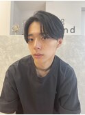30代 20代大人メンズヘア センターパート 刈り上げ ハンサム