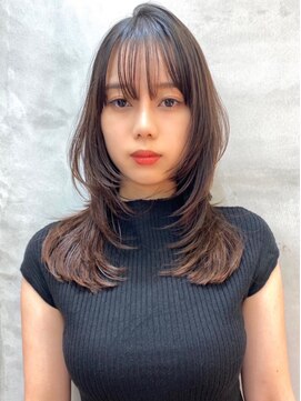 ロンドアベニール 北千住(Lond avenir) レイヤーカット ナチュラルブラウン