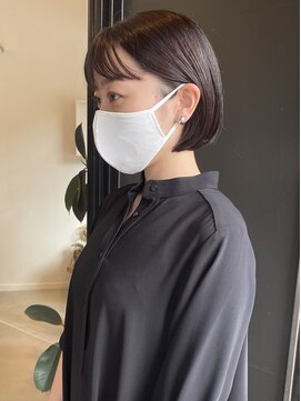 パークレーン アイス イヴェン(park lane ICI yeven) ミニボブ　シースルーバング　グレージュ　アッシュ　オリーブ