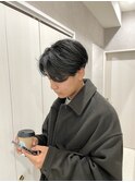 仙台メンズハンサムショート/前下がりセンターパート/メンズヘア