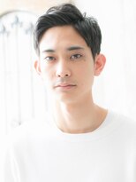 モッズヘア メン 上尾東口店(mod's hair men)&nbsp;30代40代ブラックアップバングツーブロックショートX上尾