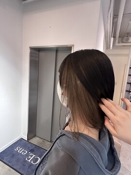 アヴァンスアンス 広島袋町店(AVANCE.ens) インナーくすみベージュカラー