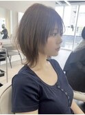 横顔も素敵なウルフ　ウルフカット　ショートカット　ネオウルフ