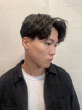 ビーバイエイトジェンツ(Bee by EIGHT GENTS) カルマパーマ/ベリーショート/ダークアッシュ/ニュアンスパーマ