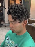 センターパート×ツイストスパイラル