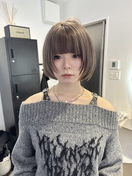 ホープ(hope) ウルフボブ×グレージュ【大阪|梅田】