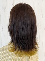 ニューヨークニューヨークマザーズ(NYNY Mothers)&nbsp;エンドカラー/イエロー/ミディアム/外ハネ/派手髪