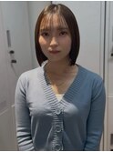 大阪梅田/着物ヘア/大人ガーリー/ダークアッシュ/似合わせカット