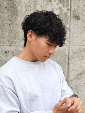 ハニー(HONEY) 縦落ちツイスパ/ツイストスパイラルパーマ/岡崎メンズパーマ