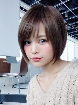 ジーナ 名駅(XENA.) 可愛いマッシュショートボブウルフカットレイヤーカット20代30代