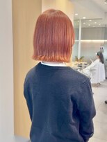 ロマリア 渋谷 渋谷宮益坂(Lomalia)&nbsp;乾かすだけでキマる髪/馴染むハイトーン/オレンジベージュボブ