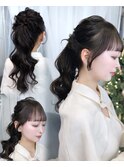 前髪カット/ヘアセット/レイヤーカット/韓国ヘア/透明感カラー
